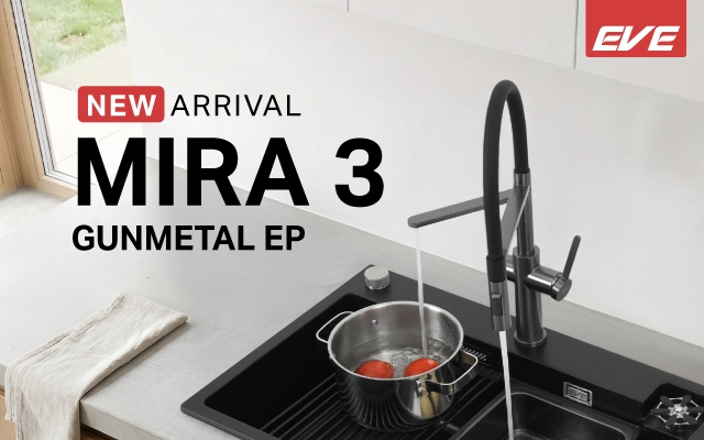 NEW ARRIVAL ก๊อกน้ำ รุ่น MIRA 3 GUNMETAL EP
