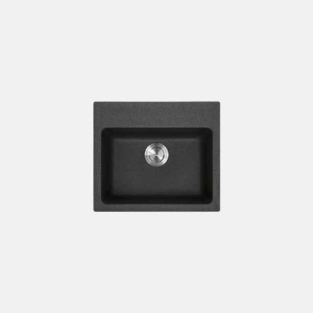 อ่างล้างจานหินแกรนิต รุ่น PATIA 570/500 BLACK