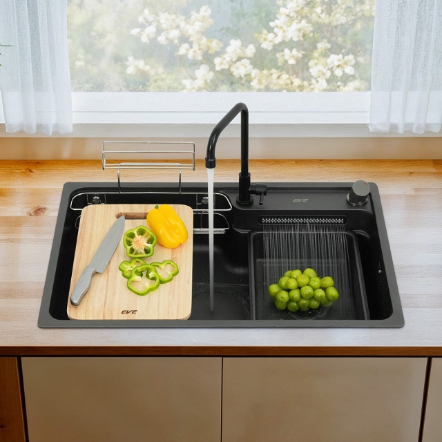 อ่างล้างจานสเตนเลส 304 น้ำตก | EVE ออนไลน์