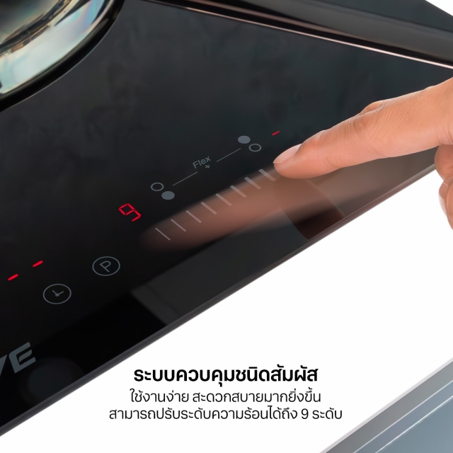 เตาแม่เหล็กไฟฟ้า 2 หัว แบบฝัง (เตา induction)HB30-1FZ361/SC