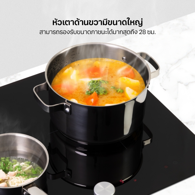 เตาฝังอินดักชั่น 3 หัว (เตา induction) HB60-1FZ1RIND/KTC