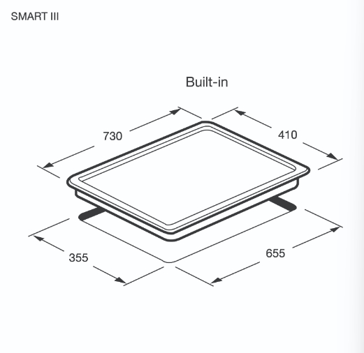 เตาแก๊ส 2 หัว เตาแก๊สแบบฝัง ฐานกระจกนิรภัย SMART III